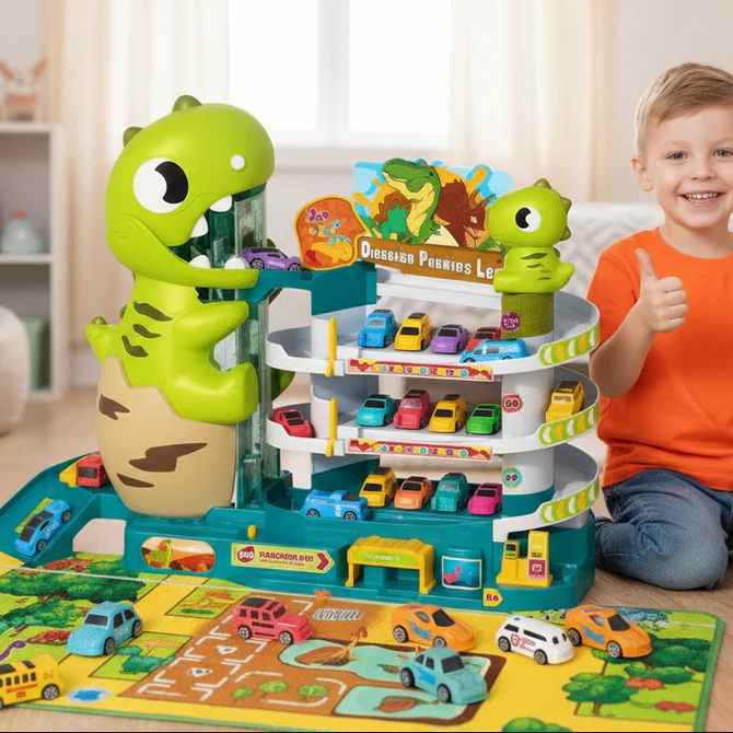 Dinosaur Parking Lot with Light & Sound image 2